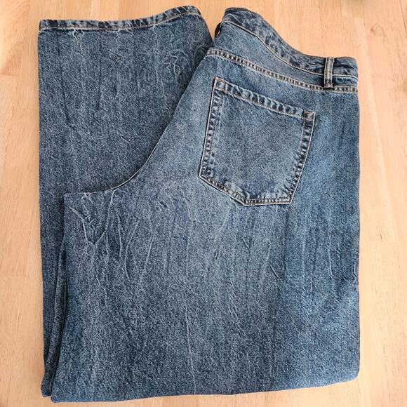 Wild Fable Women's Low-Rise Barrel Jeans Dark Wash sz 17/32" inseam NWT - Picture 6 of 13